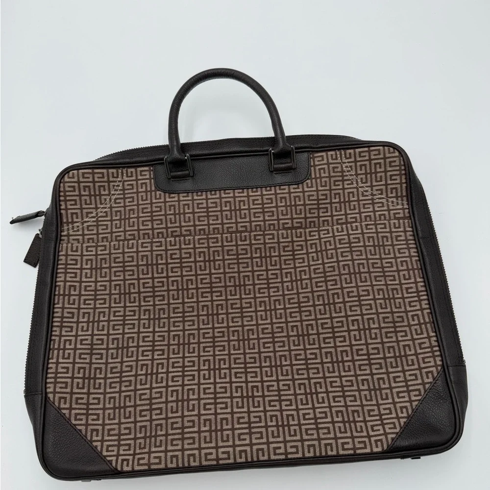 Givenchy brown polyester business bag